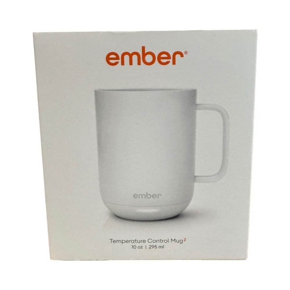 Ember Temperature Control Mug 2 White 10oz Smart Coffee Mug App Controlled NEW